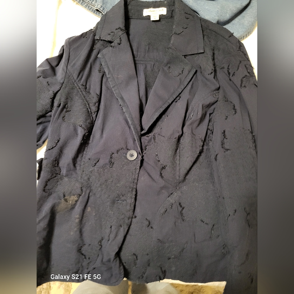 Blazer or jacket Coldwater Creek shaped sz 10 Blue